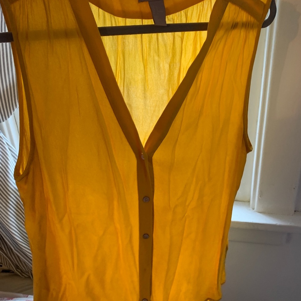 H & M Bright Mustard Yellow Blouse